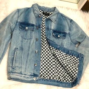 PacSun distressed Jean jacket, M